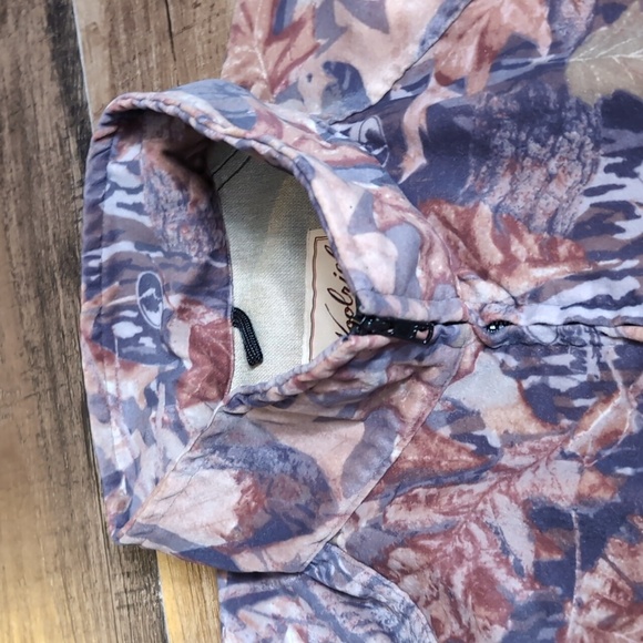 VTG Woolrich Mossy Oak Lightweight Fall Camo Bomber Jacket Size XL Outdoor Guide - Picture 3 of 11